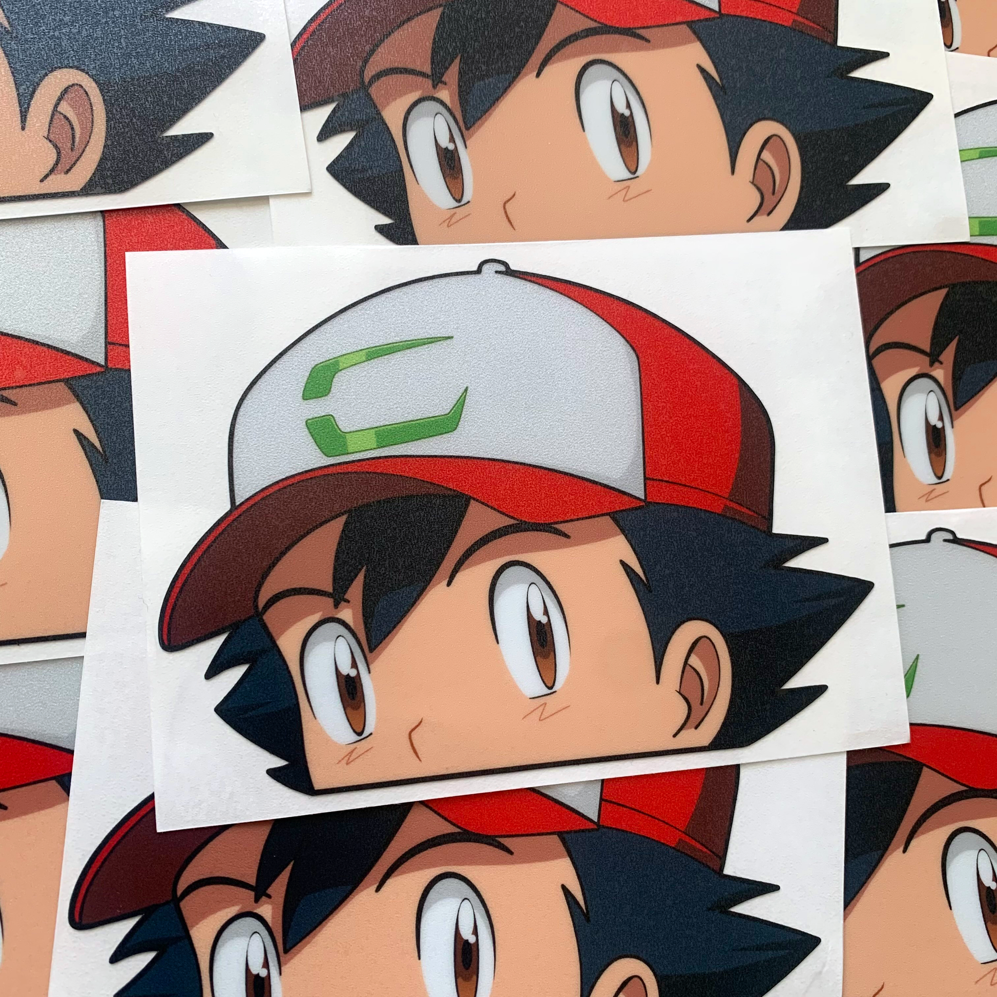 REFLECTIVE HOLO ANIME HOLO POKEMON STICKER ASH KETCHUM PEEKER ASH STICKER ASH POKEMON CAR DECAL PIKACHU STICKER PIKACHU POKEMON CAR STICKER POKEMON STICKER POKEMON CAR DECAL ANIME STICKER ANIME CAR DECAL CHARIZARD STICKER GENGAR STICKER GENGAR POKEMON CAR DECAL